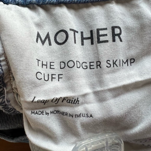 Mother The Dodger Skimp Cuff Jeans Leap of Faith Jeans 24 - Picture 14 of 15